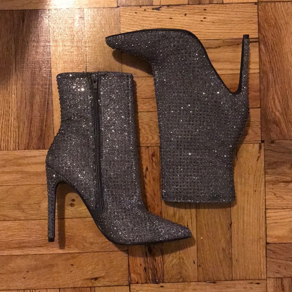 Steve Madden bling booties